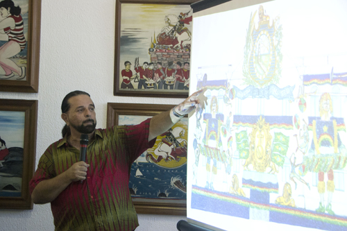 Com o tema "Pernambuco, imortal! Imortal!", o artista plástico Fernando Augusto criou 18 cenas que exaltam a cultura pernambucana. -Foto: Jan Ribeiro/Pref.Olinda