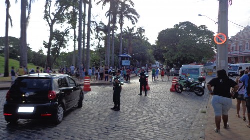 Bloqueios foram montados em 6 pontos diferentes. Foto: Secretaria de Trânsito e Transportes