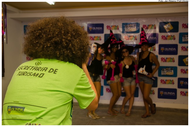 Foliões podem ser fotografados gratuitamente no Click Digital. Foto: Jan Ribeiro/Pref. Olinda