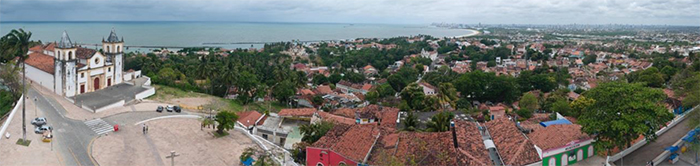 Paisagem do Alto da Sé. Fonte: Laila Santana/Prefeitura de Olinda.